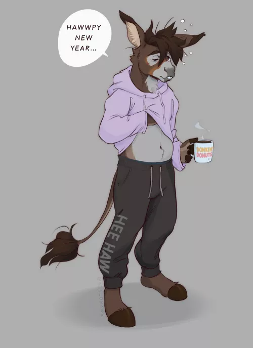 he partied too hard... (my art)