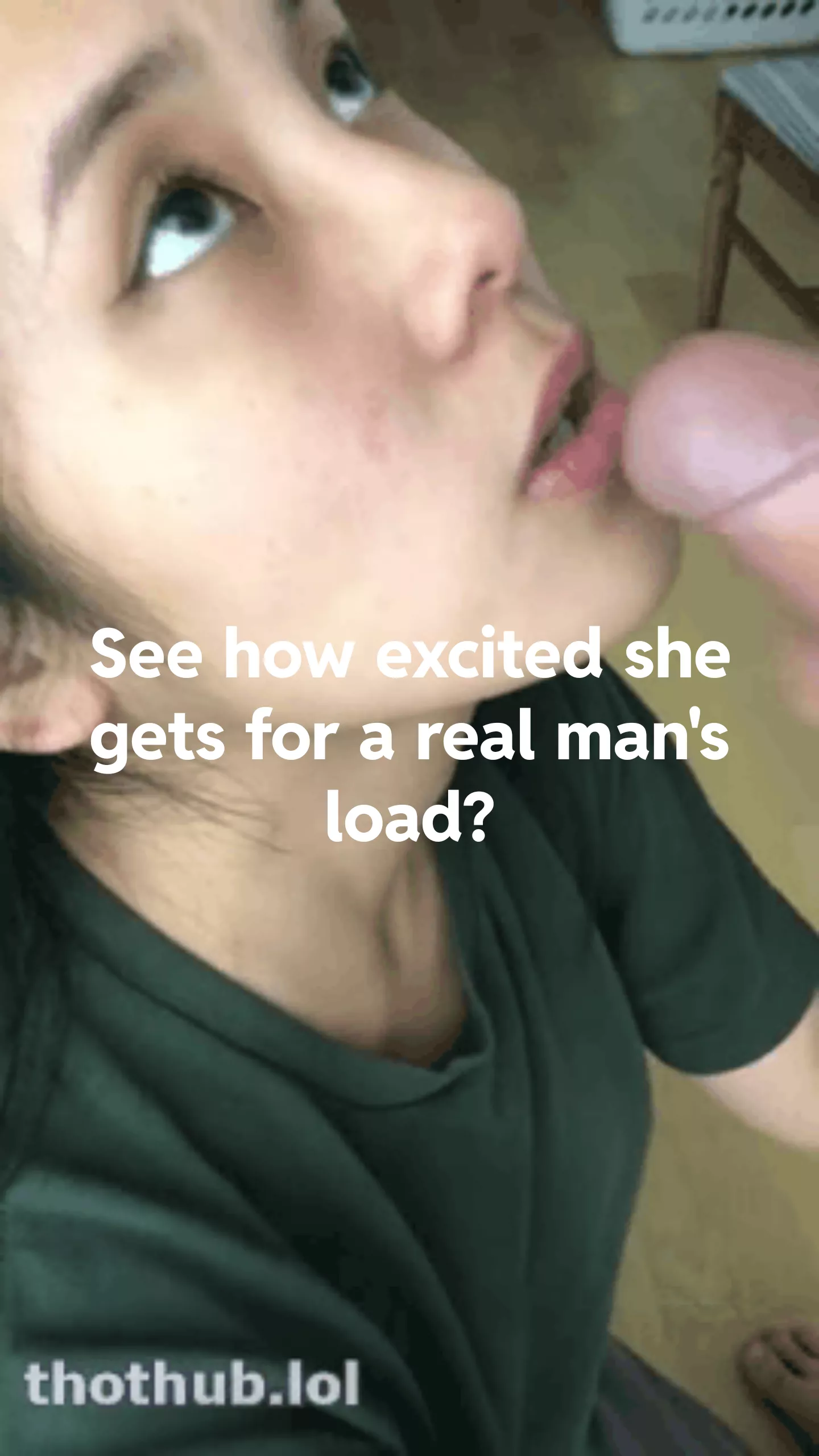 Her boyfriend never sees that look...