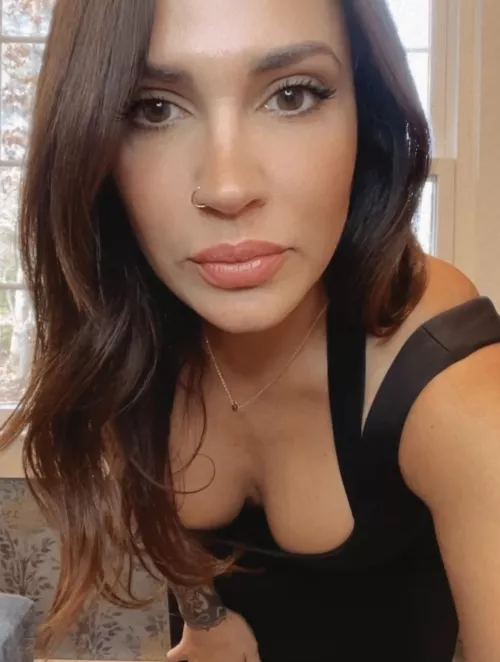 In fancy clothes day. Upgrade from my sweatpants lol. You like? 44f