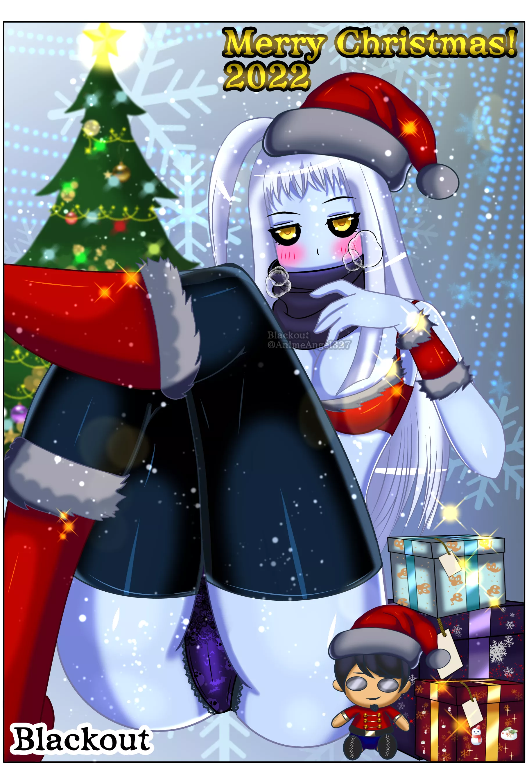 Lala the Christmas Dullahan [Monster Musume] (art by me)
