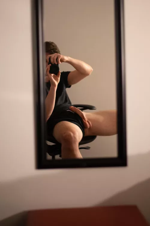 Lick my cock and balls while I study chemistry?