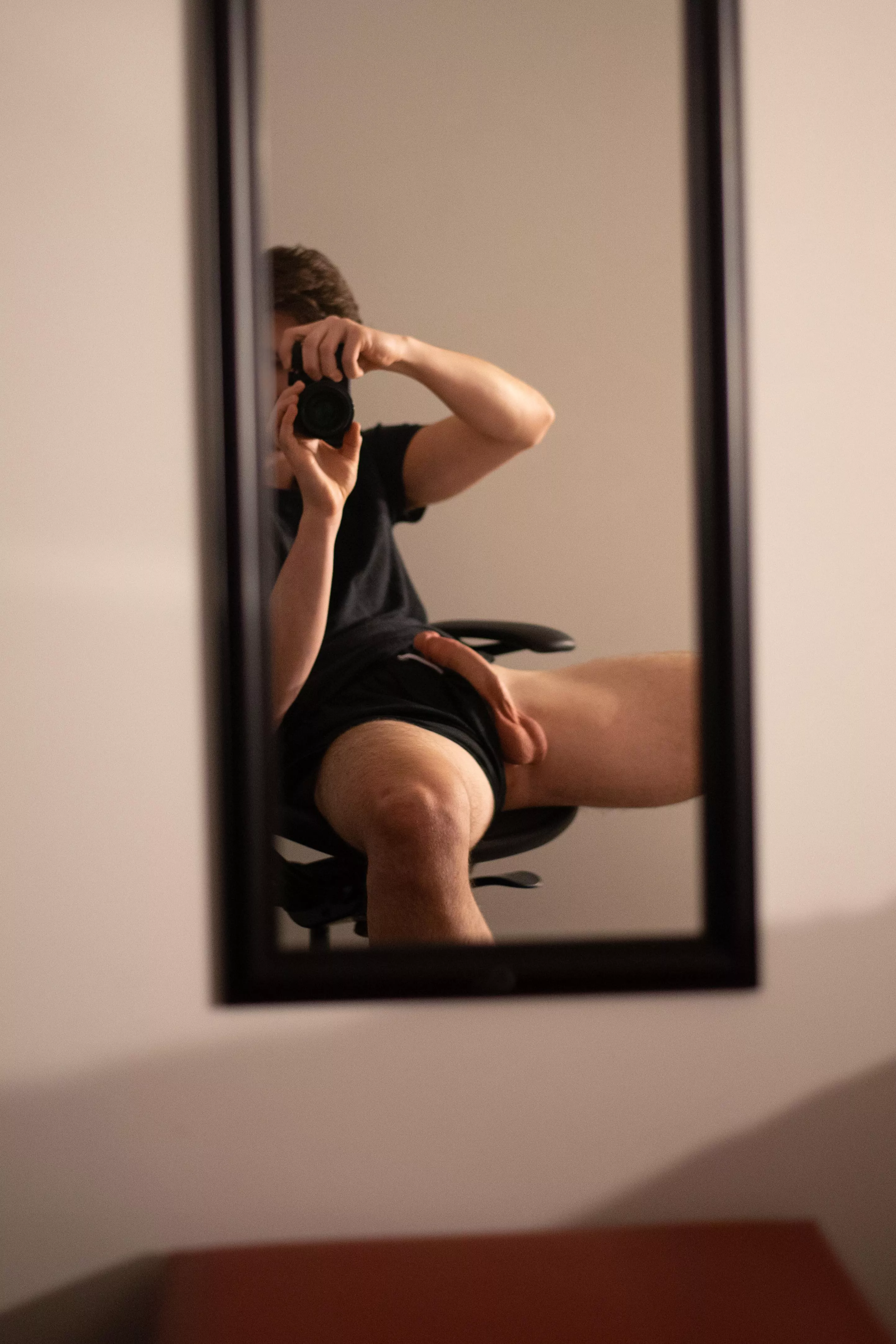 Lick my cock and balls while I study chemistry?