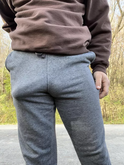 Love going on walks in my sweats