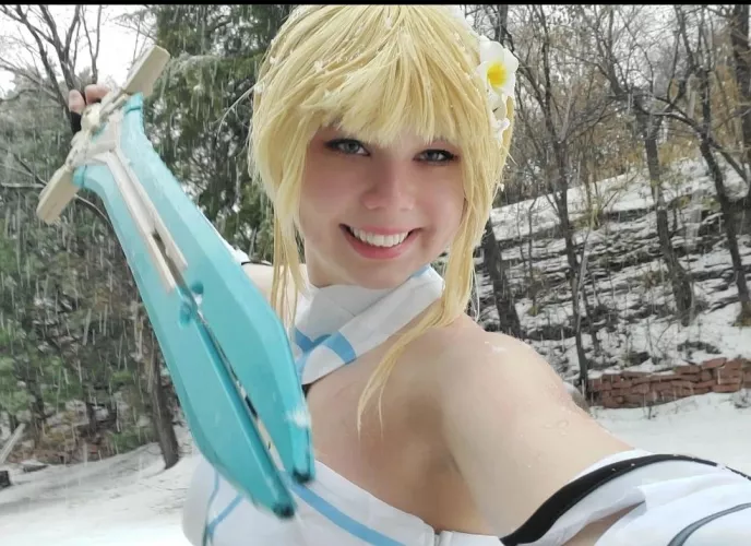 Lumine/traveler cosplay