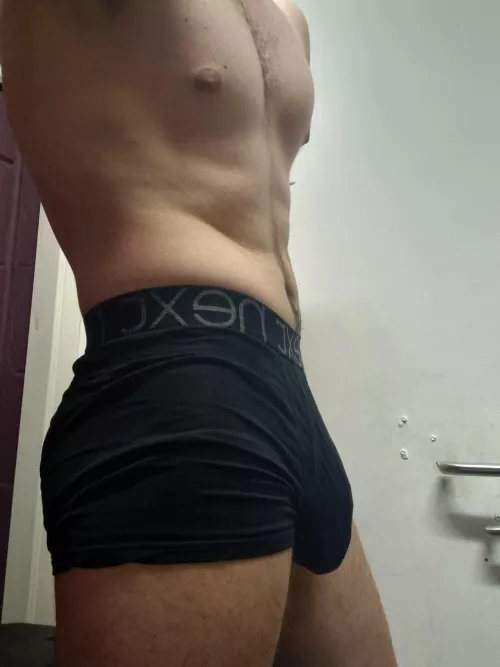 My big soft bulge- someone come and rip these off and get it hard ;)