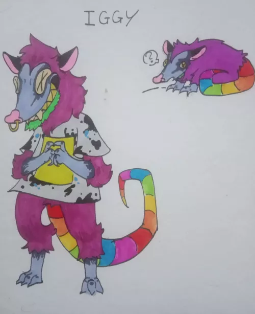 my fursona boi, Iggy, made by Soulchicken42 . he is beautiful and I love him