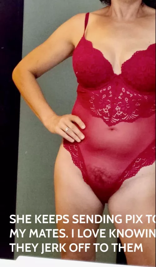 My wife is sharing pix with my mates