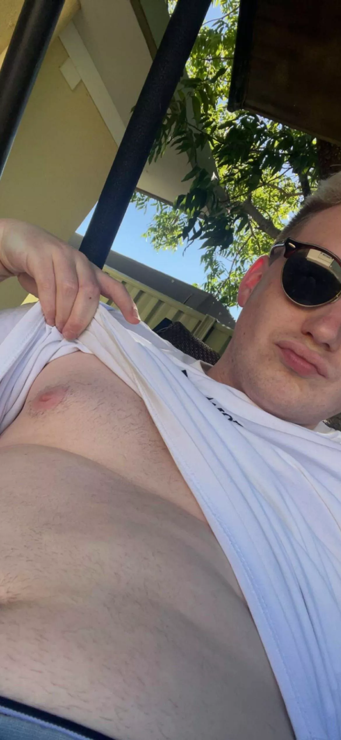 Nip slip, trying to be all sexy