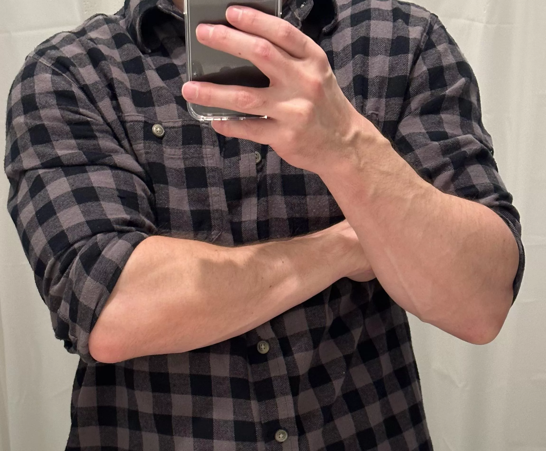 Obviously have to roll the sleeves up before heading out to run errands