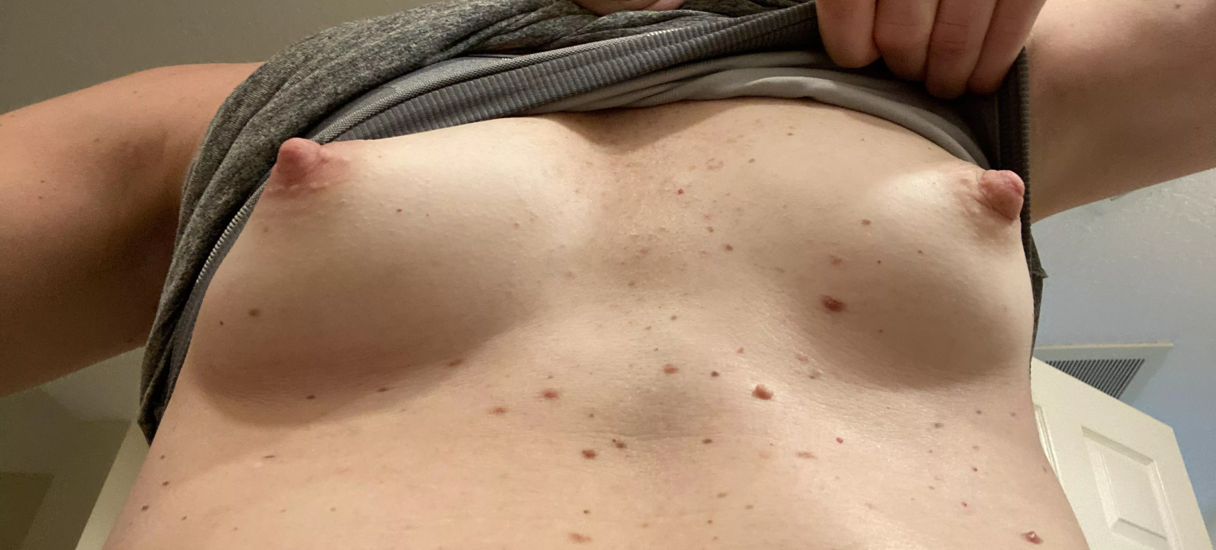 Post workout nipples! F42. Baby Bs.