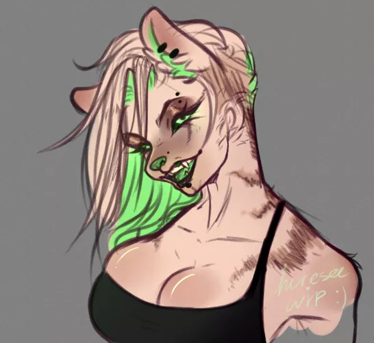 practicing hyenas cause i think they're neat :> (OC)