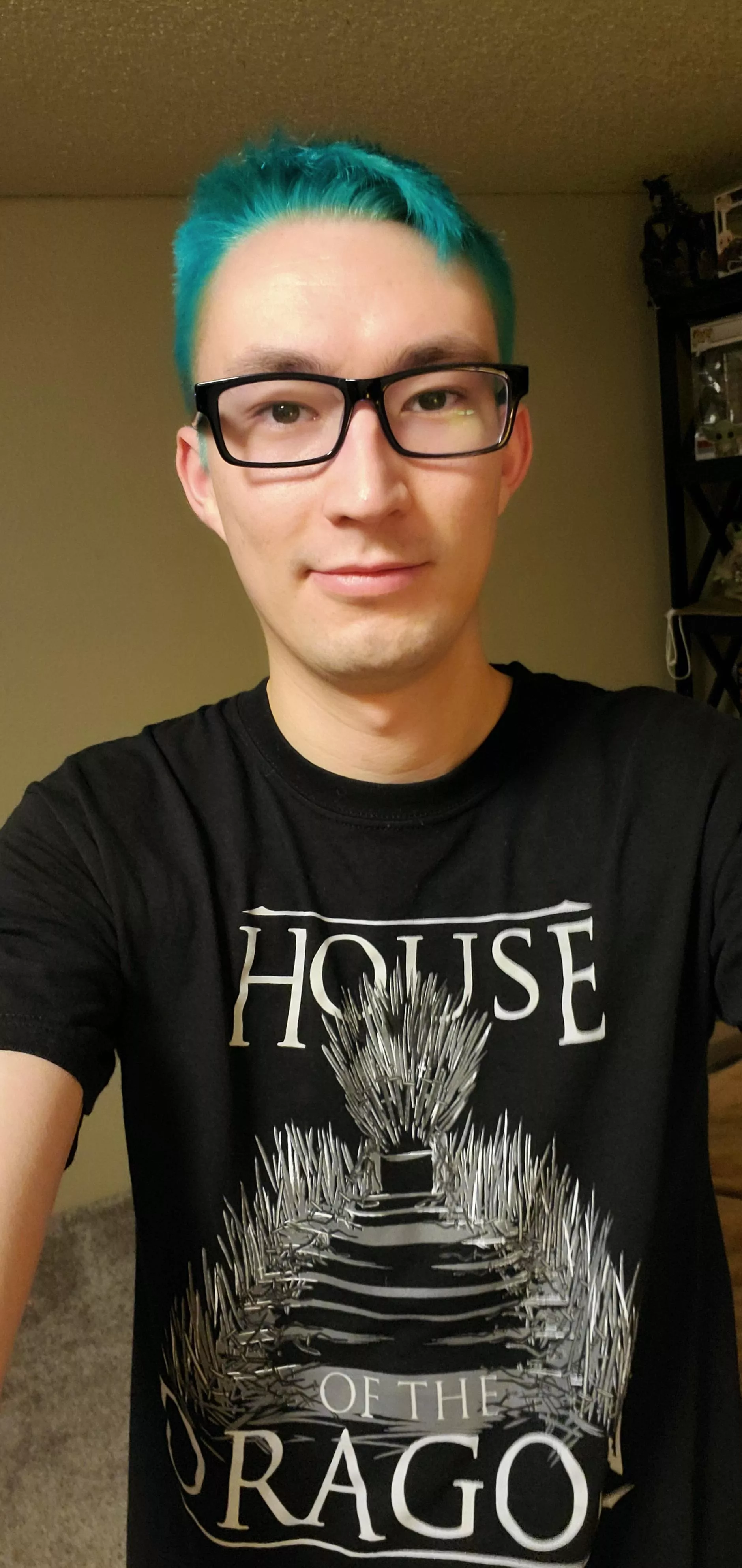 Ringing in the new year with new hair and a new shirt