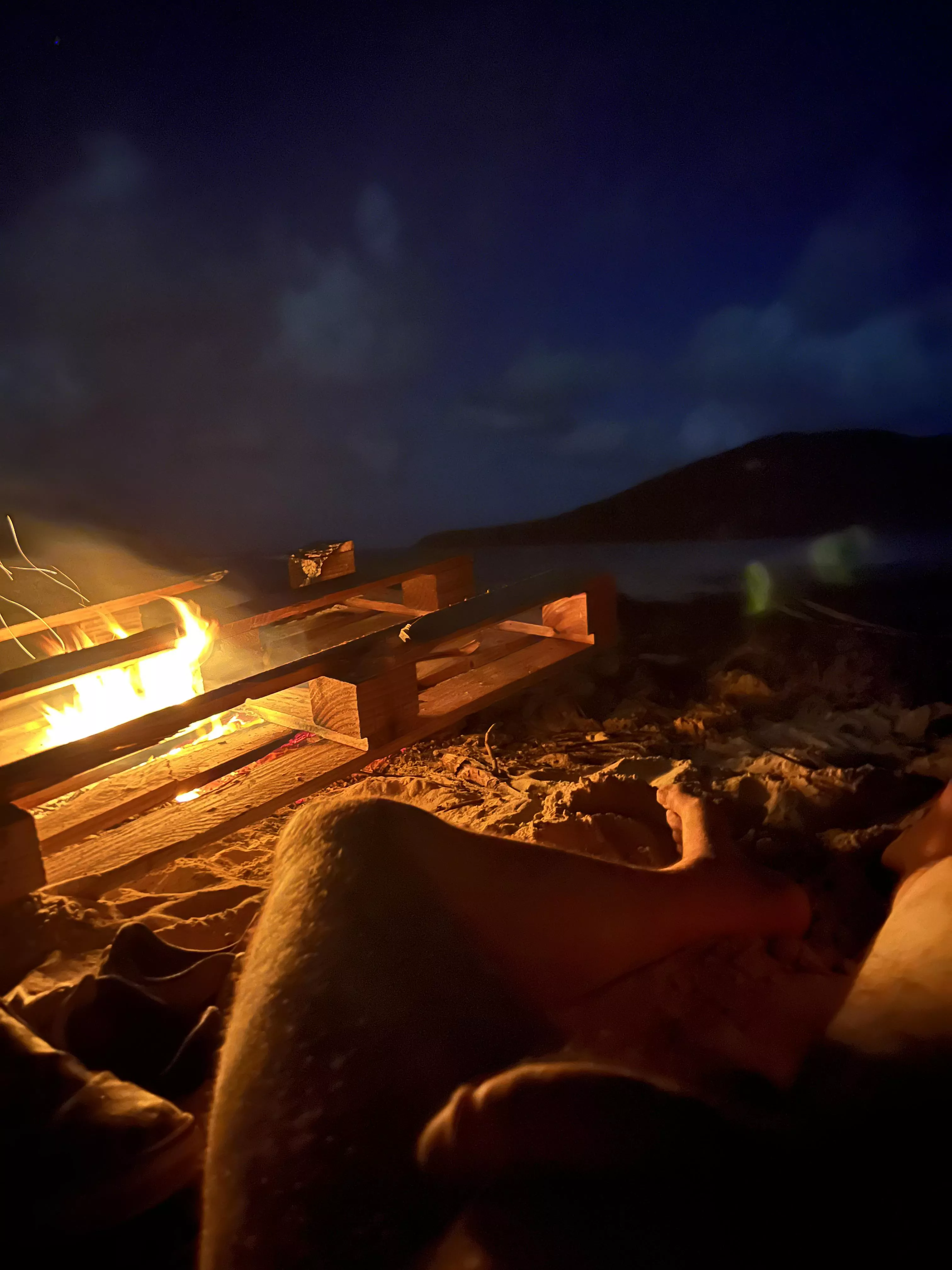 Sleeping on the beach