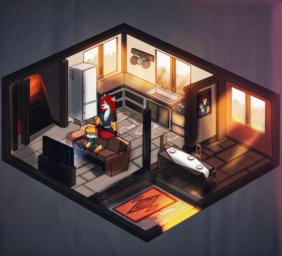 Slice of life! (Art by me: 0l-Fox-l0)