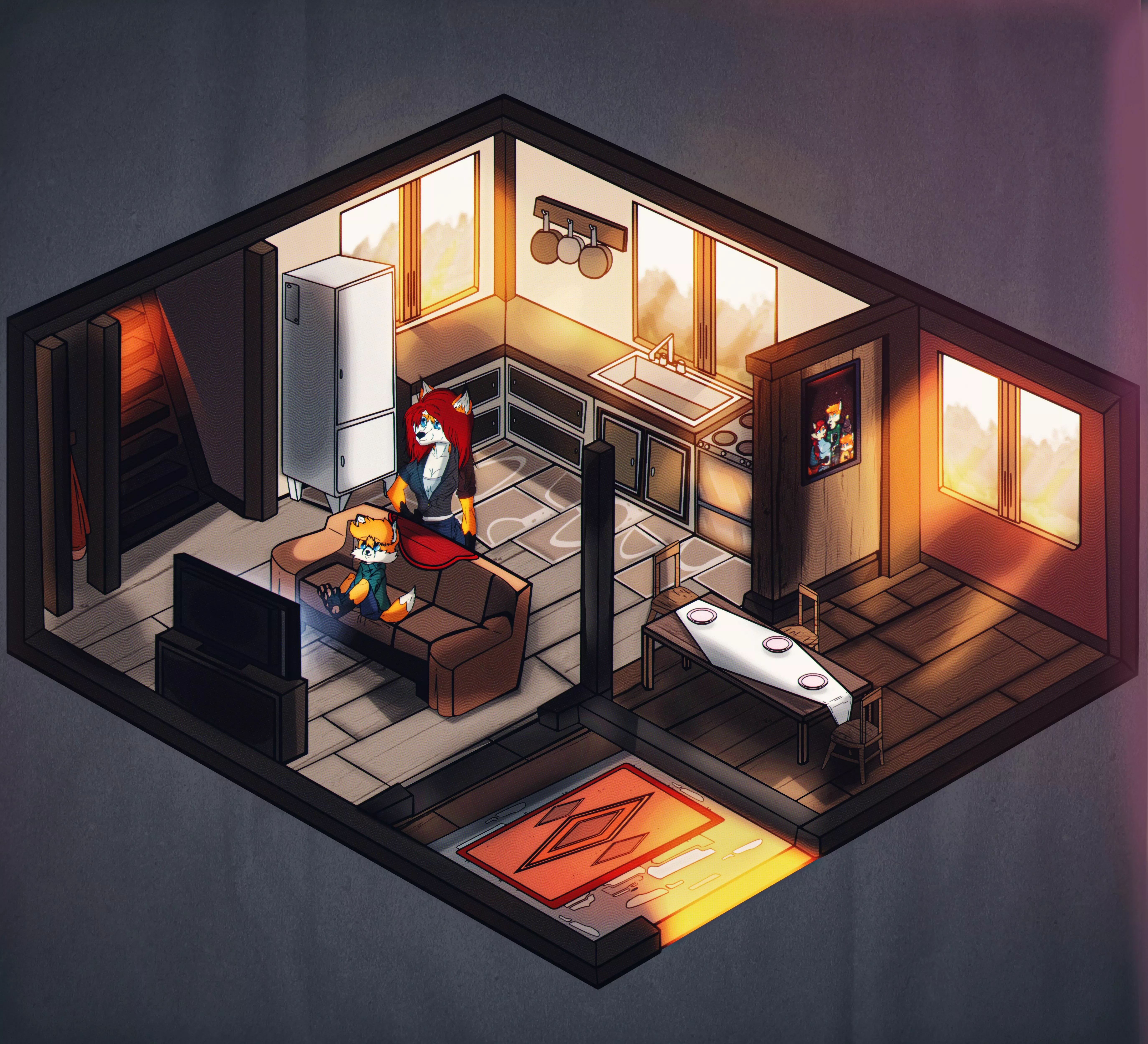 Slice of life! (Art by me: 0l-Fox-l0)