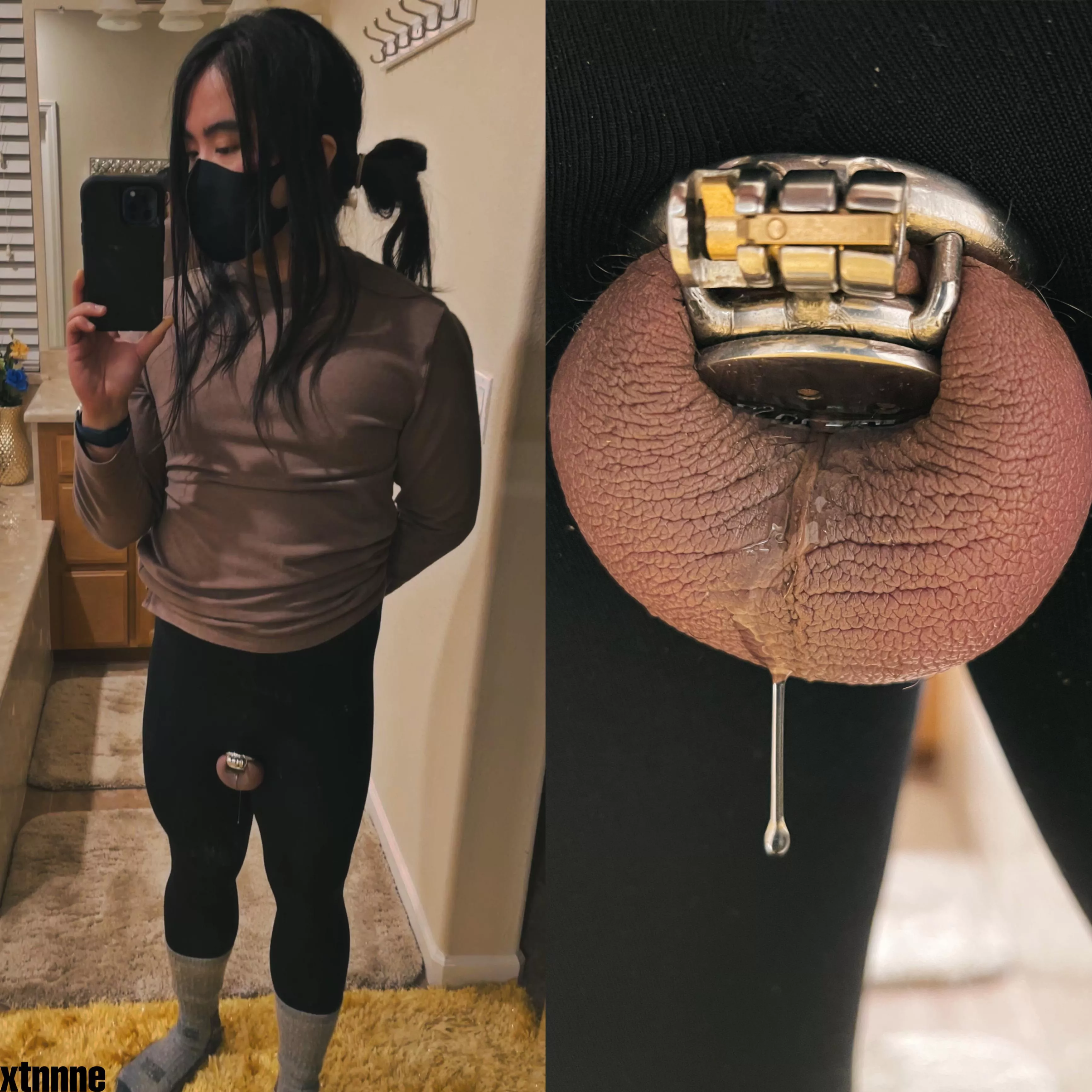 Started the new year off leaking 😭 so humiliating >.<