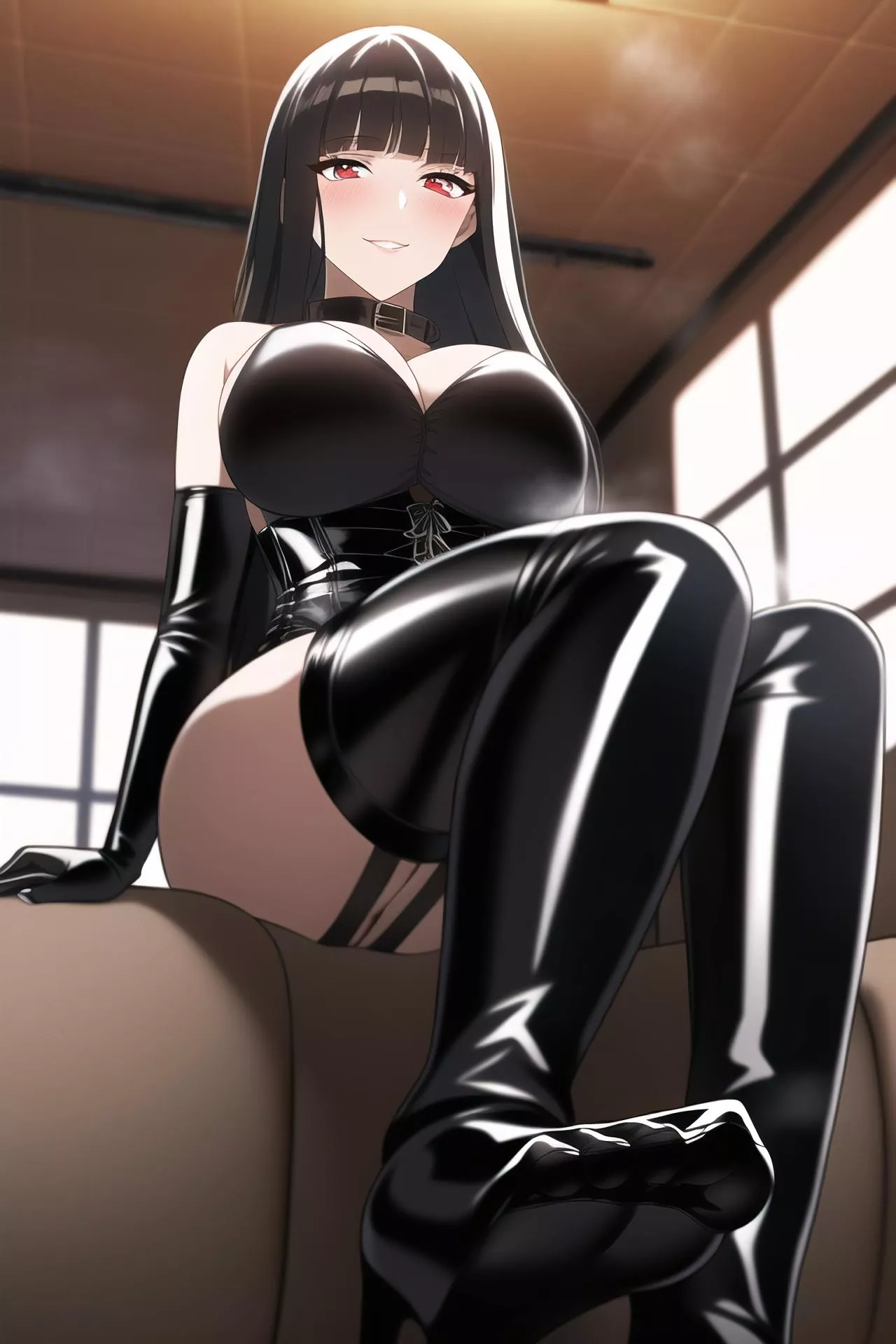 Steamy Latex Dominatrix