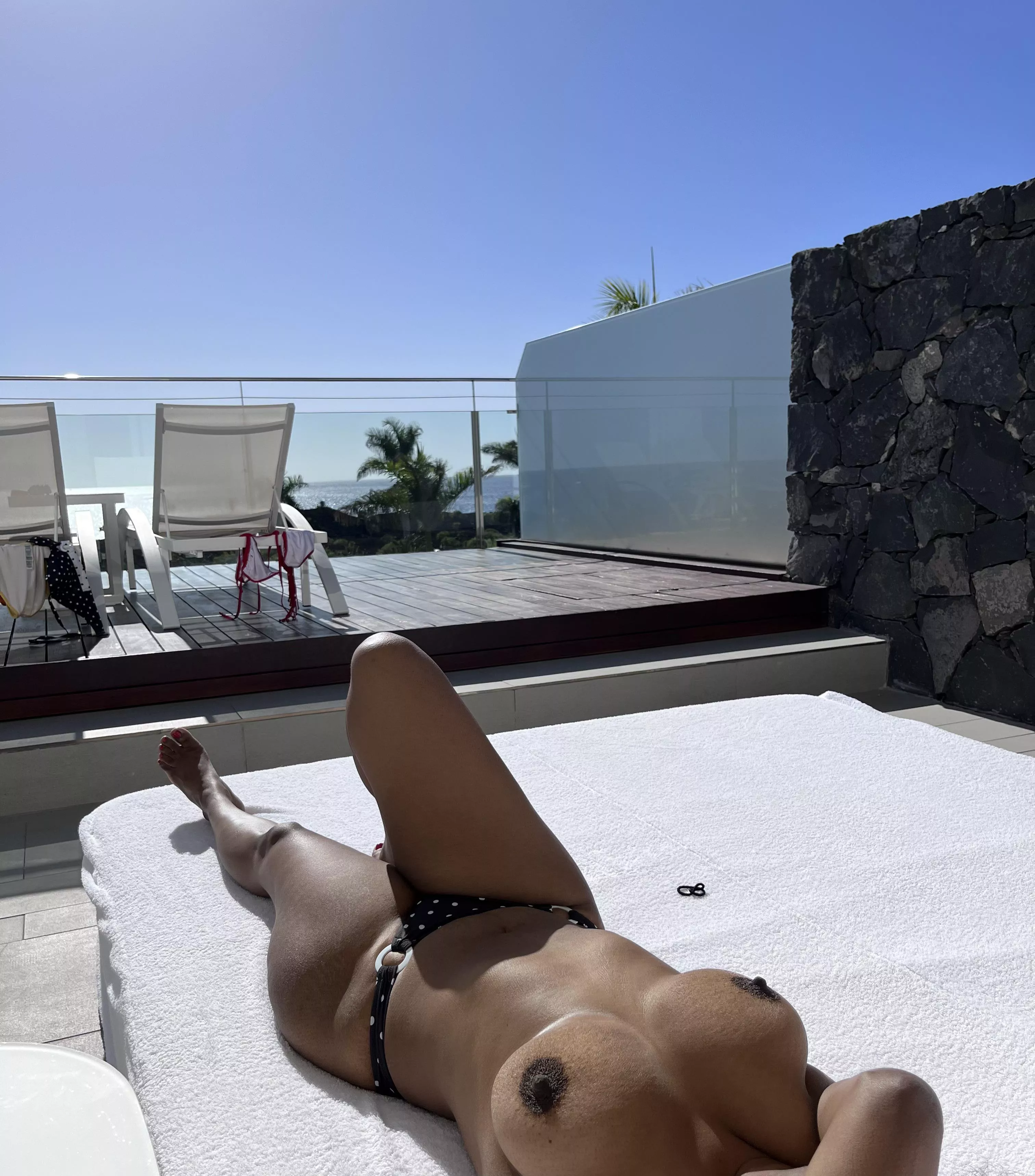 Sun while topless! [F]or you