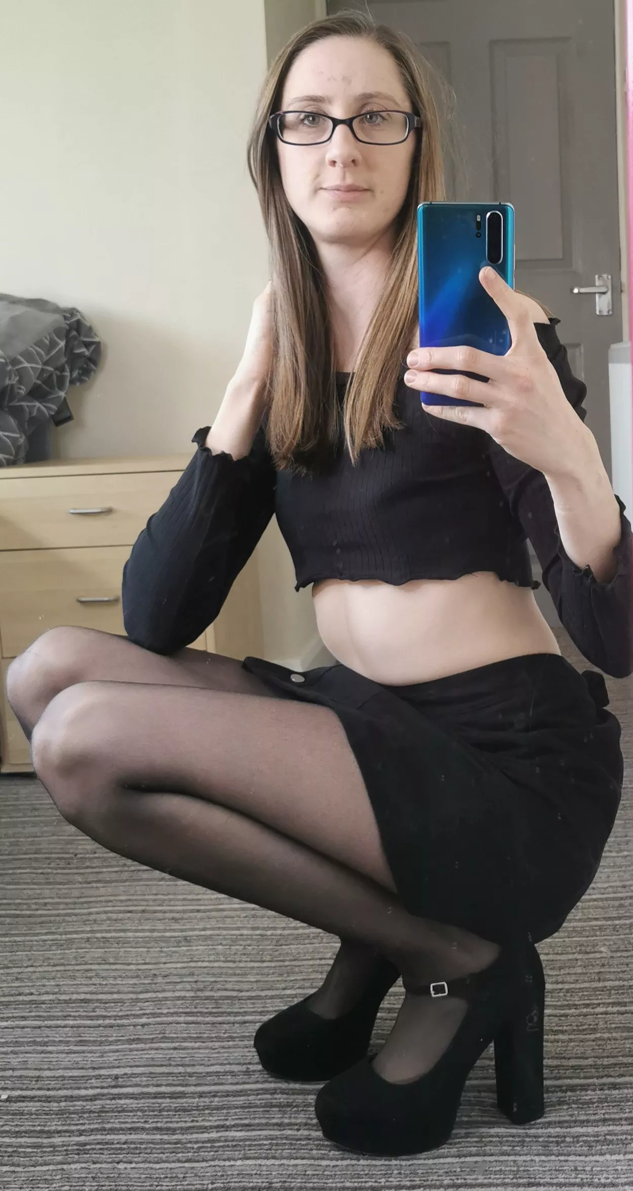 Thought this outfit was cute so took a quick selfie! [f]