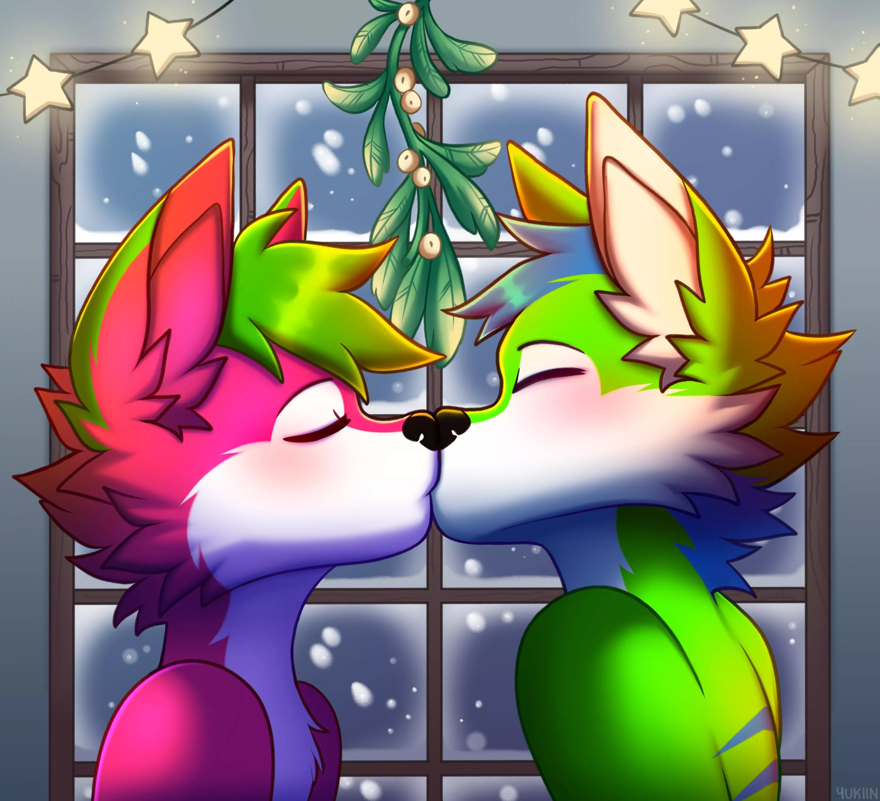 Thought you all would like this art of my and my boyfriend! (Art by yukiin on FA)
