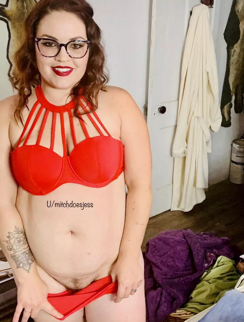 Trying on a new suit