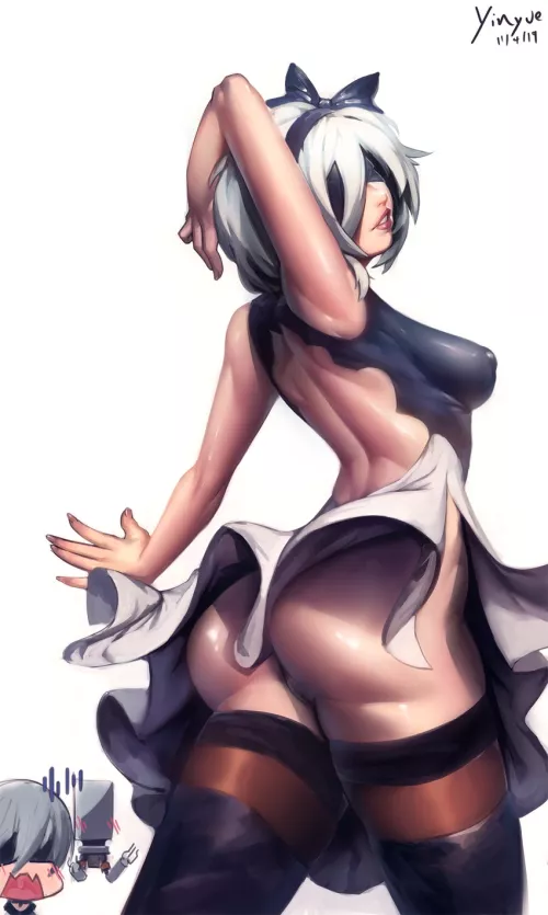 2B knows she's a stunner (yinyue)