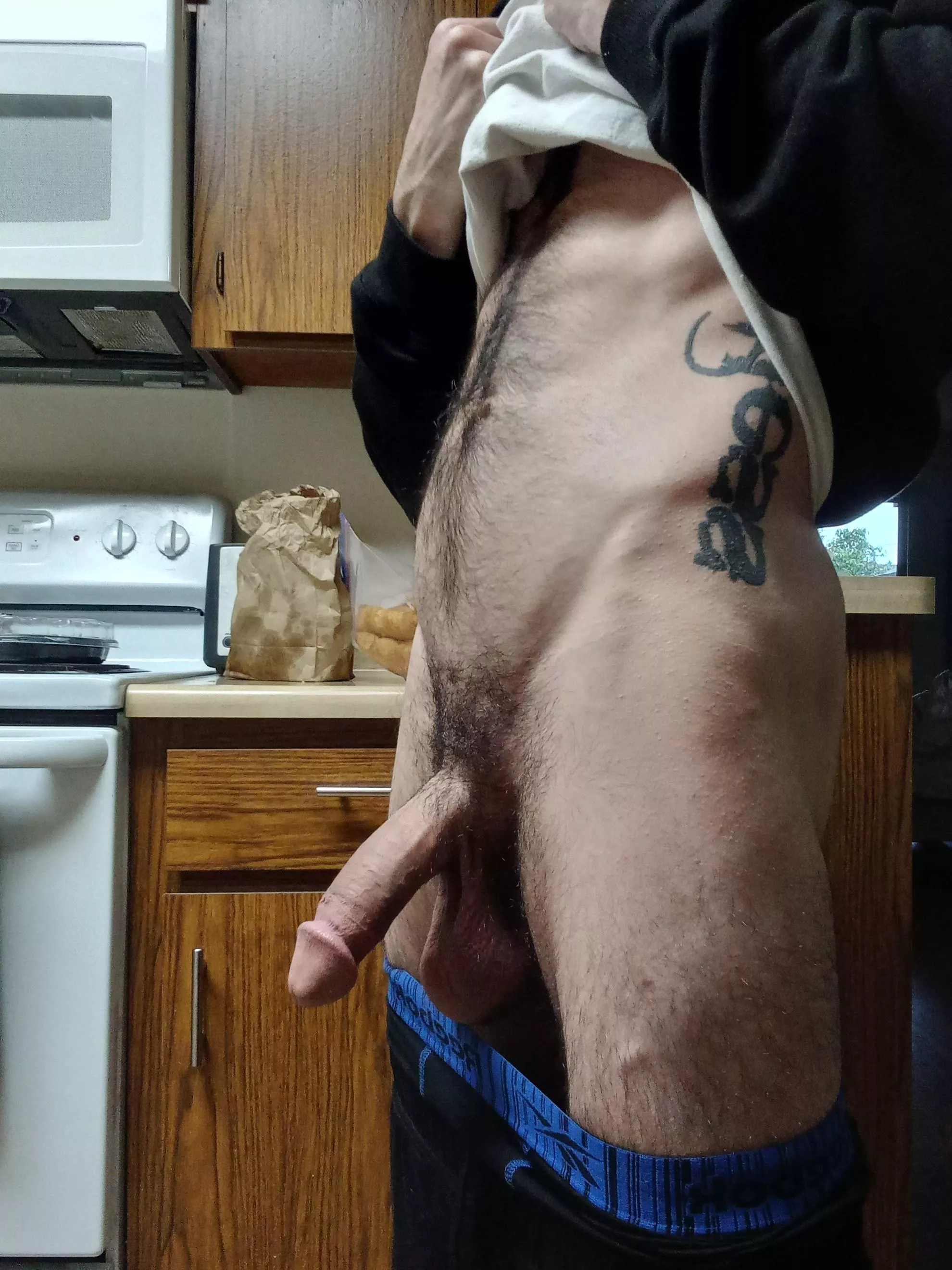 (35) Anyone hungry? Dad's in the kitchen