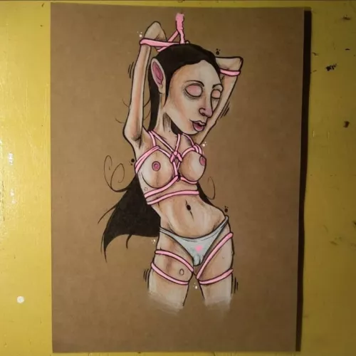 A lady I drew , need to do more of these soon