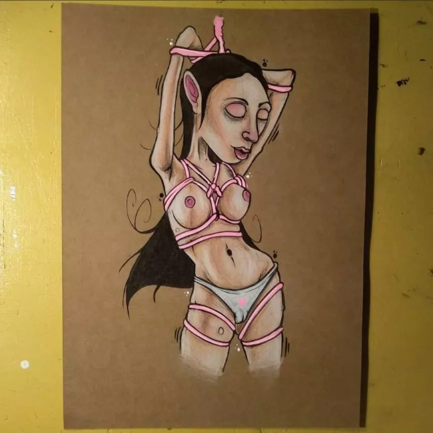 A lady I drew , need to do more of these soon