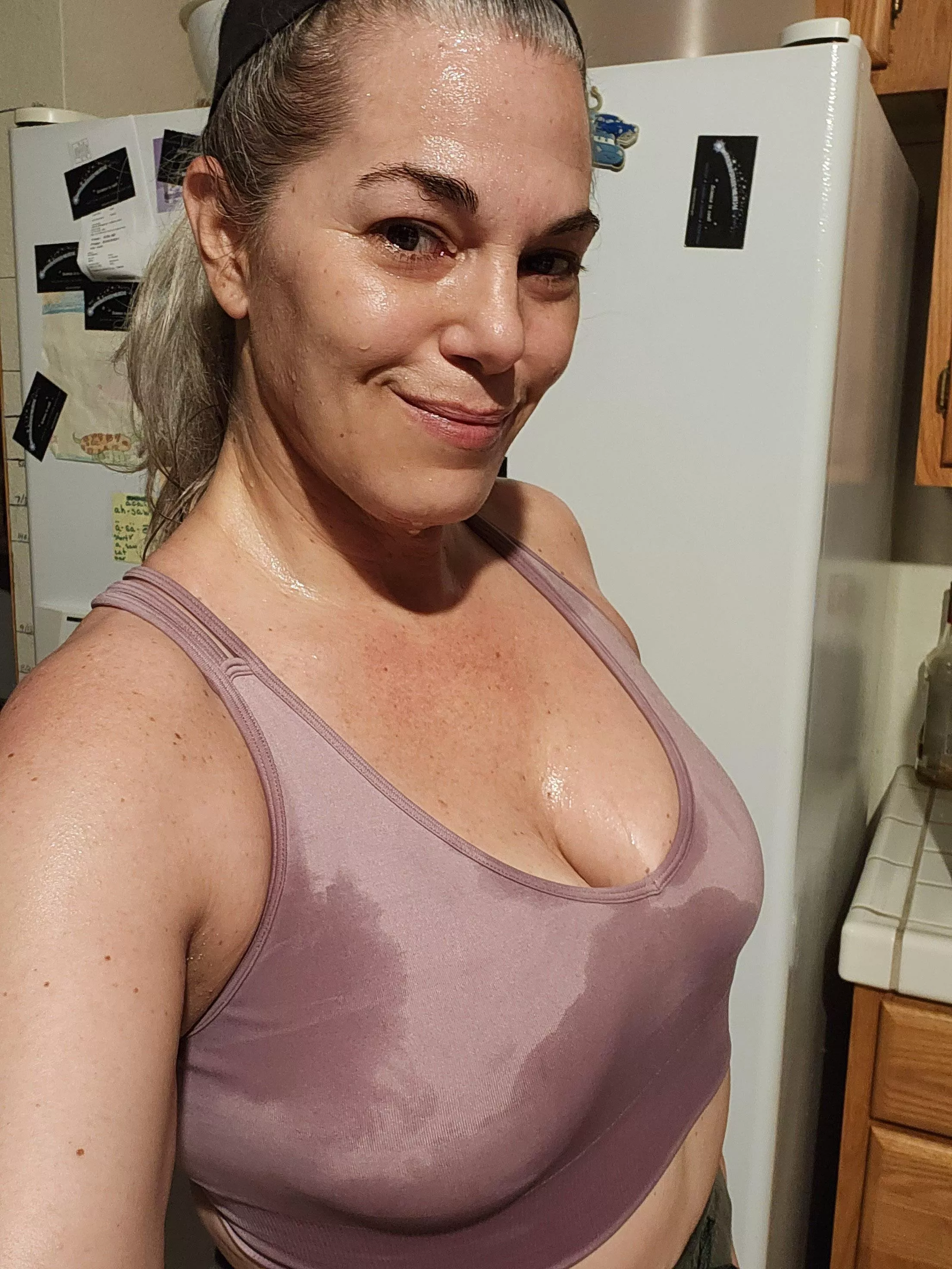 After my 13 mile ride yesterday.