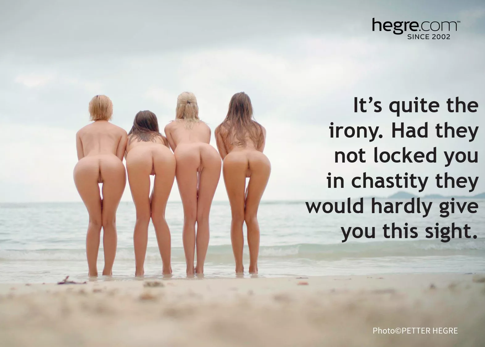 Better get into the cold water, the sight the mean girls give is impossible to stand