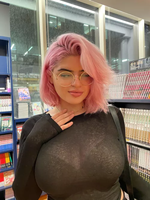 Bookstore boobs