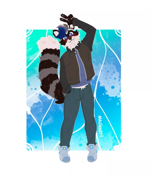 Comm for Cody Yong art by me @magikarpii, fullbody only 30USD