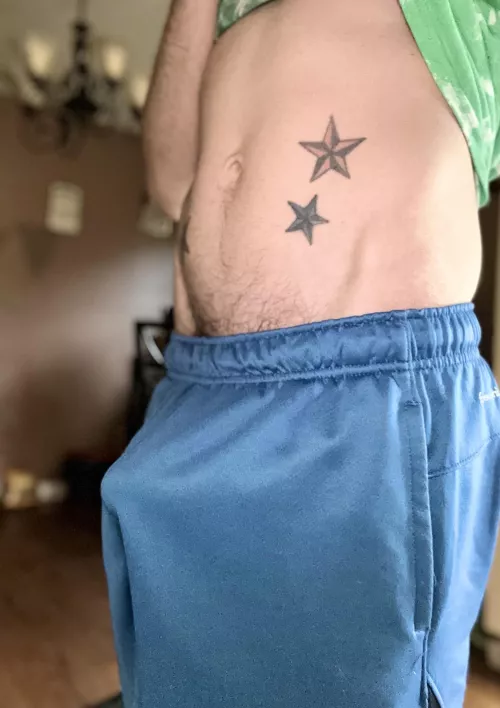 Cooking breakfast with a hard on