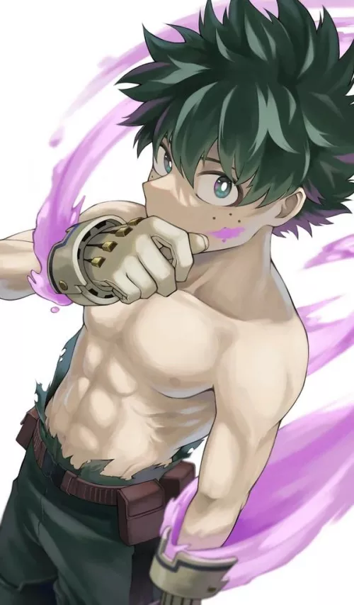 Deku and his underrated abs [My Hero Academia] (furin0241)