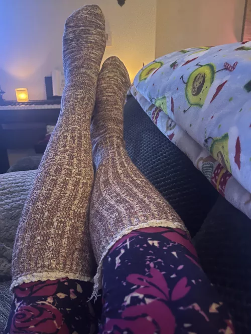 {FEMALE} Warm socks!