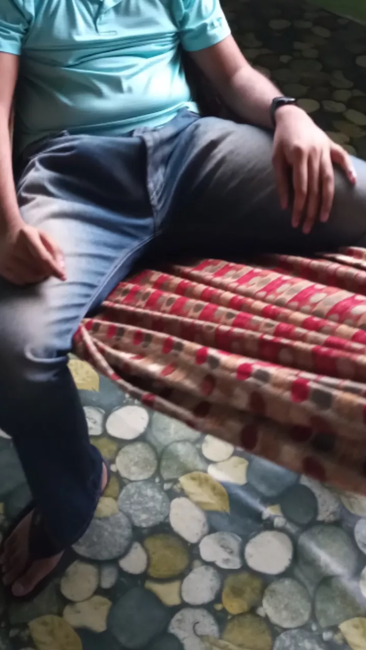 he has a boner. I repeat he has a raging boner