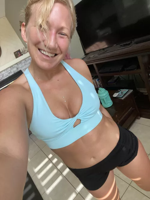 I love getting my workout done nice and early