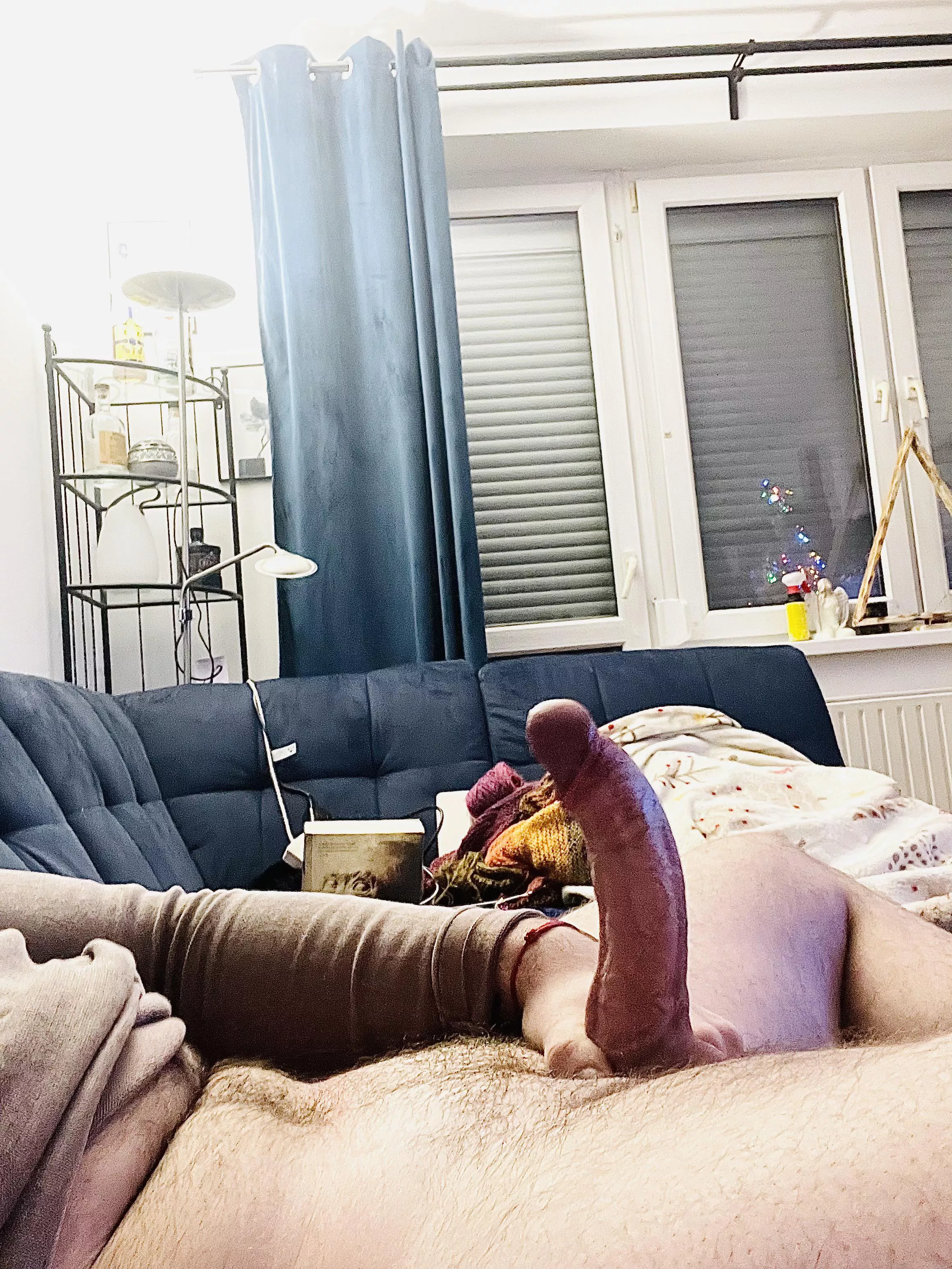 I think I can hit your G spot with that curved cock easy ;) What do you think?