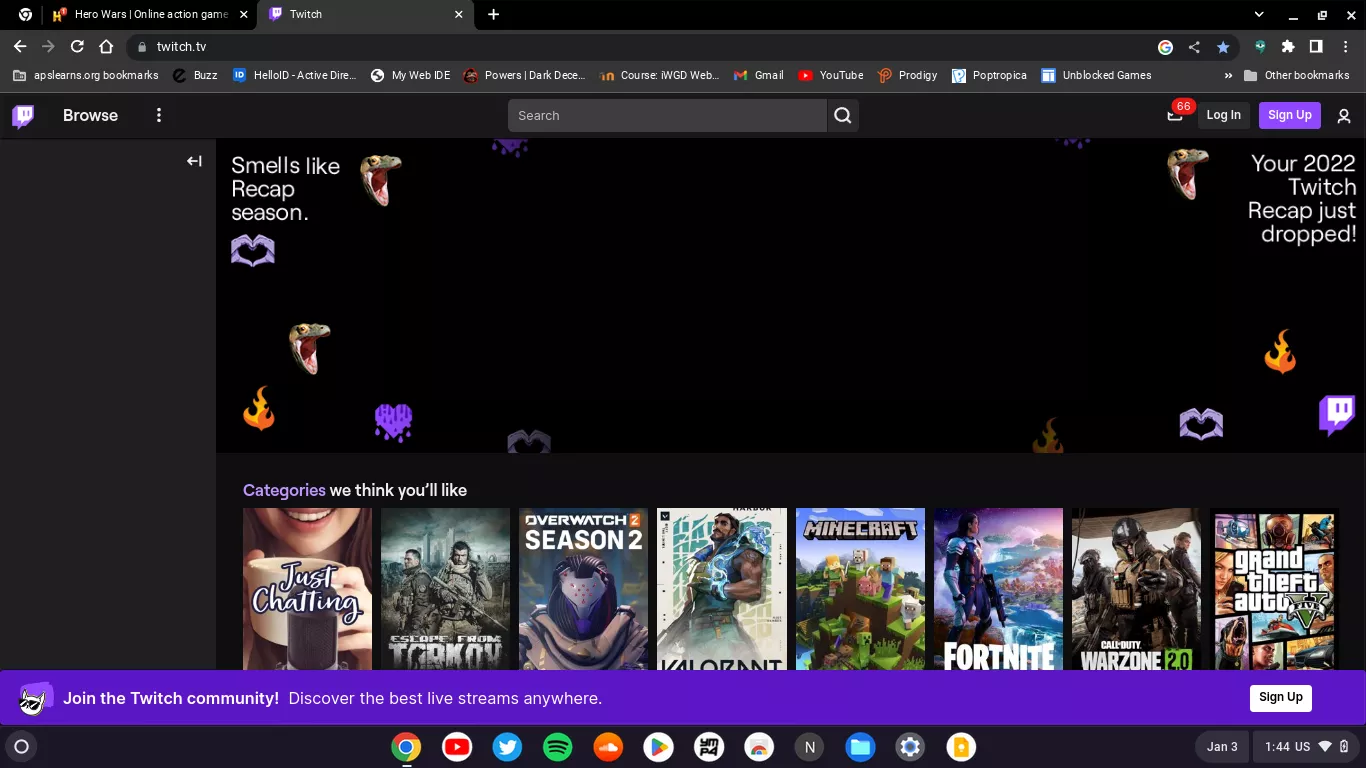 I think my Twitch page is broken