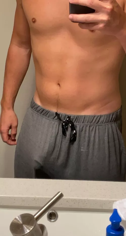 I wonder what people that live in my apartment think when they see me walk to get the mail.