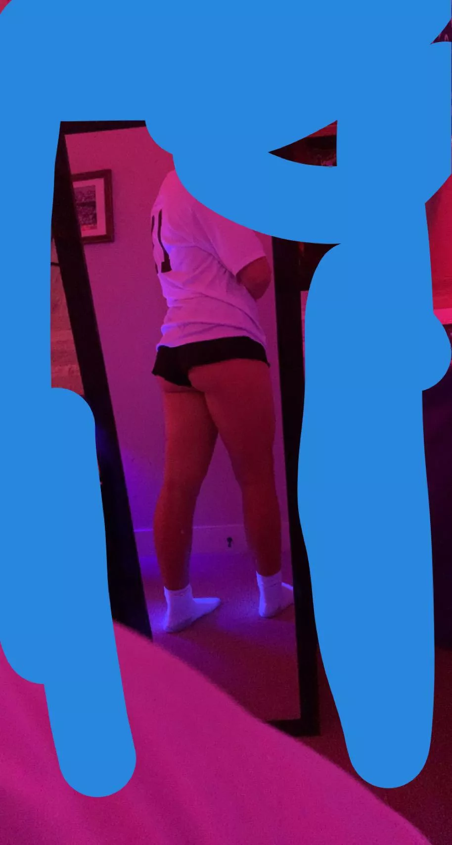 In my soccer uniform