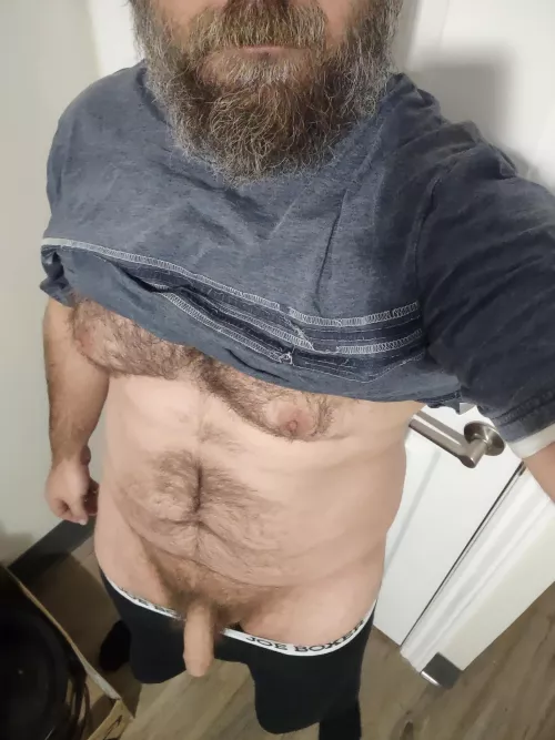 just hanging out before work lol