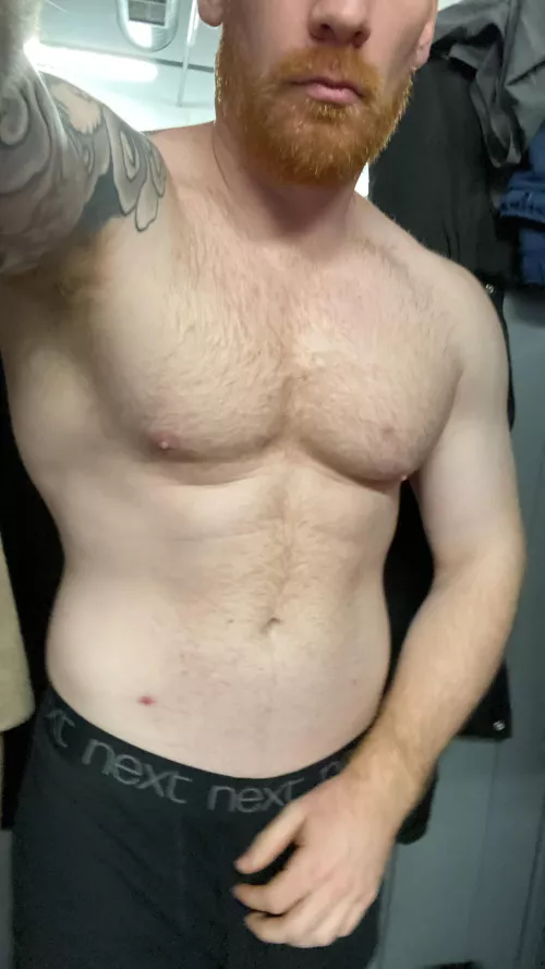 Just in the locker room, who’s coming for a shower?