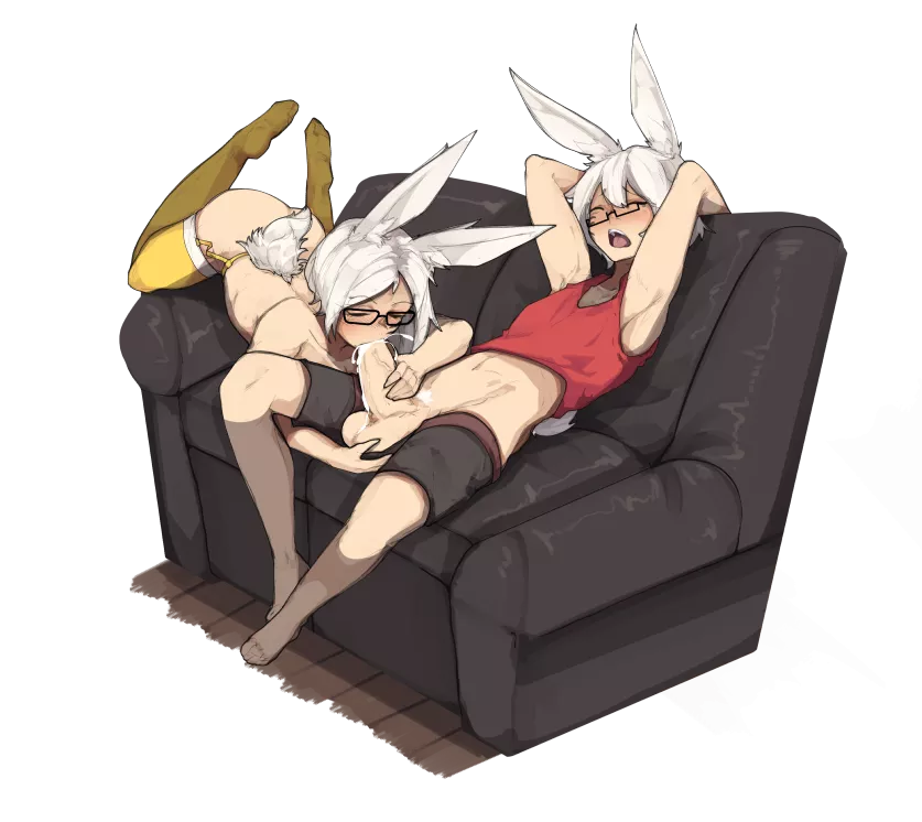 Leave two Viera alone together and this is what's gonna happen [Final Fantasy XIV] (Shuuko)