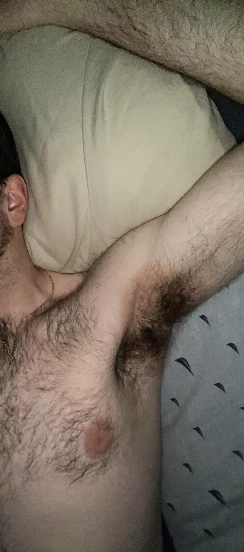 Morning stretch in bed