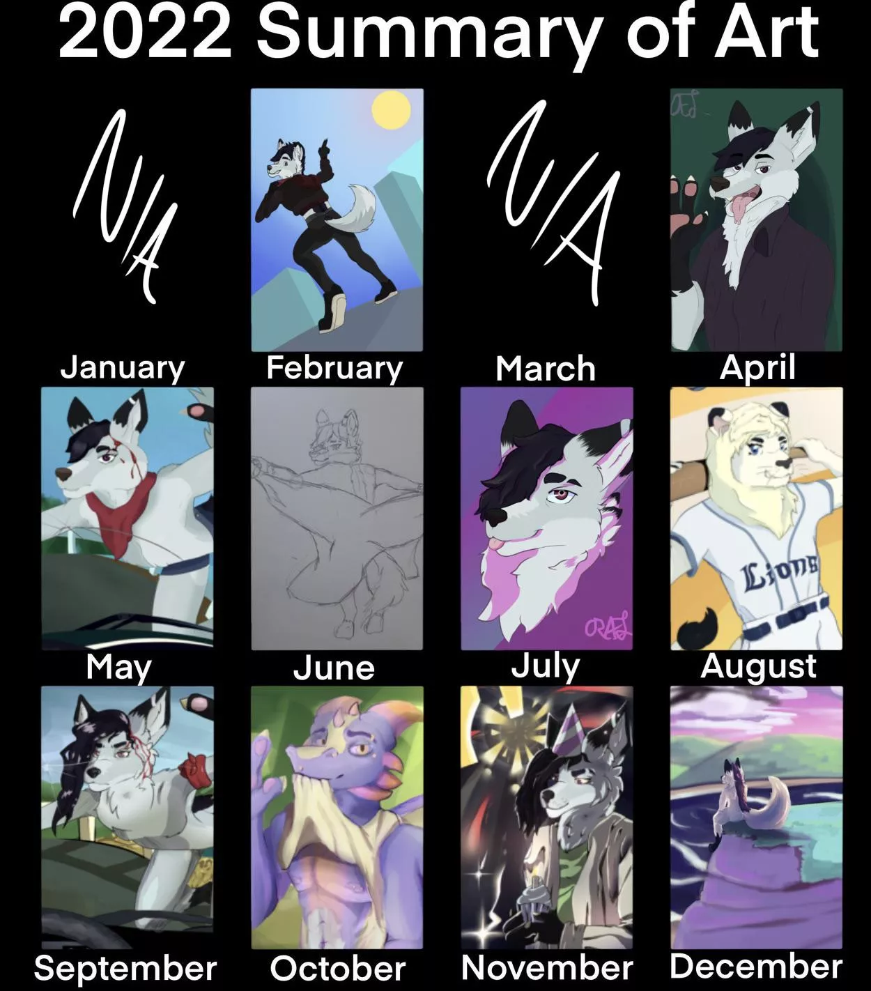 My art improvement!! Im really proud of how far I’ve come this year :3