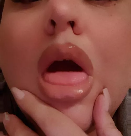 my lips are fat. just like my tits.