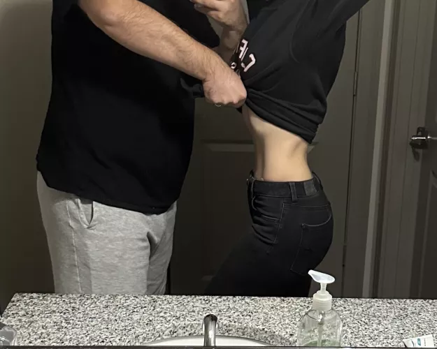 My ribcage and tiny waist