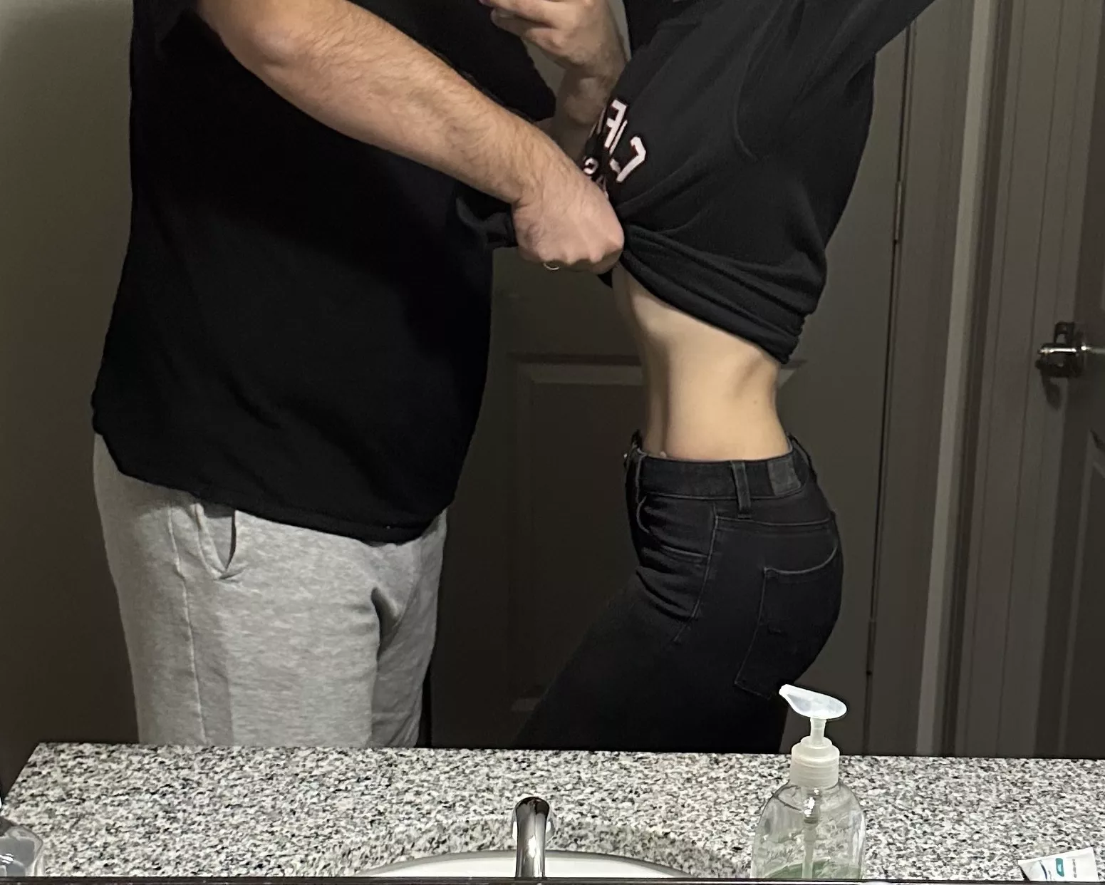 My ribcage and tiny waist